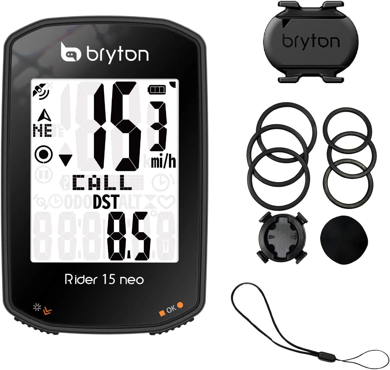 BRYTON Rider 15C NEO GPS Cycle Computer Bundle with Cadence