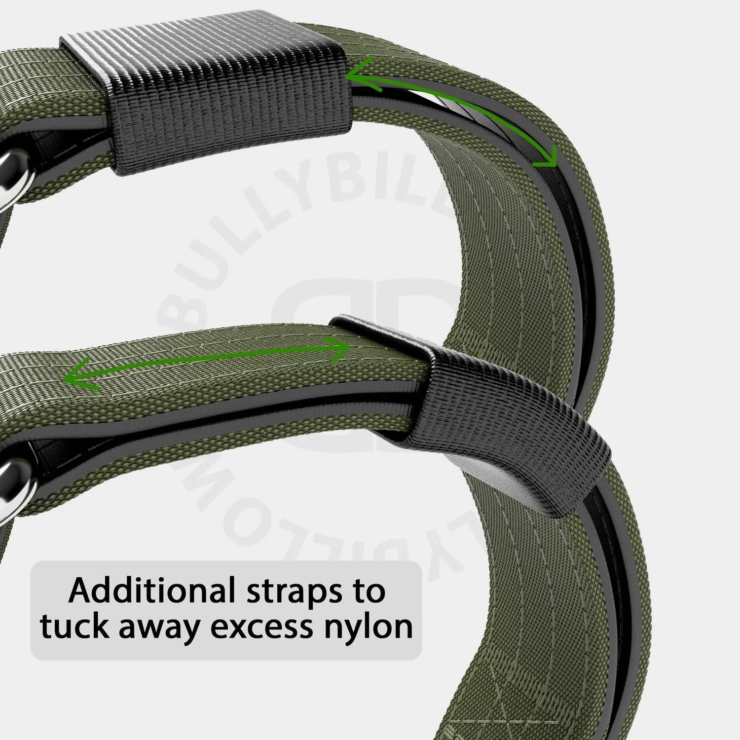 Bully Billows TRI-Harness® | Anti-Pull, Adjustable & Durable - Dog Trainers Choice - Khaki v2.0