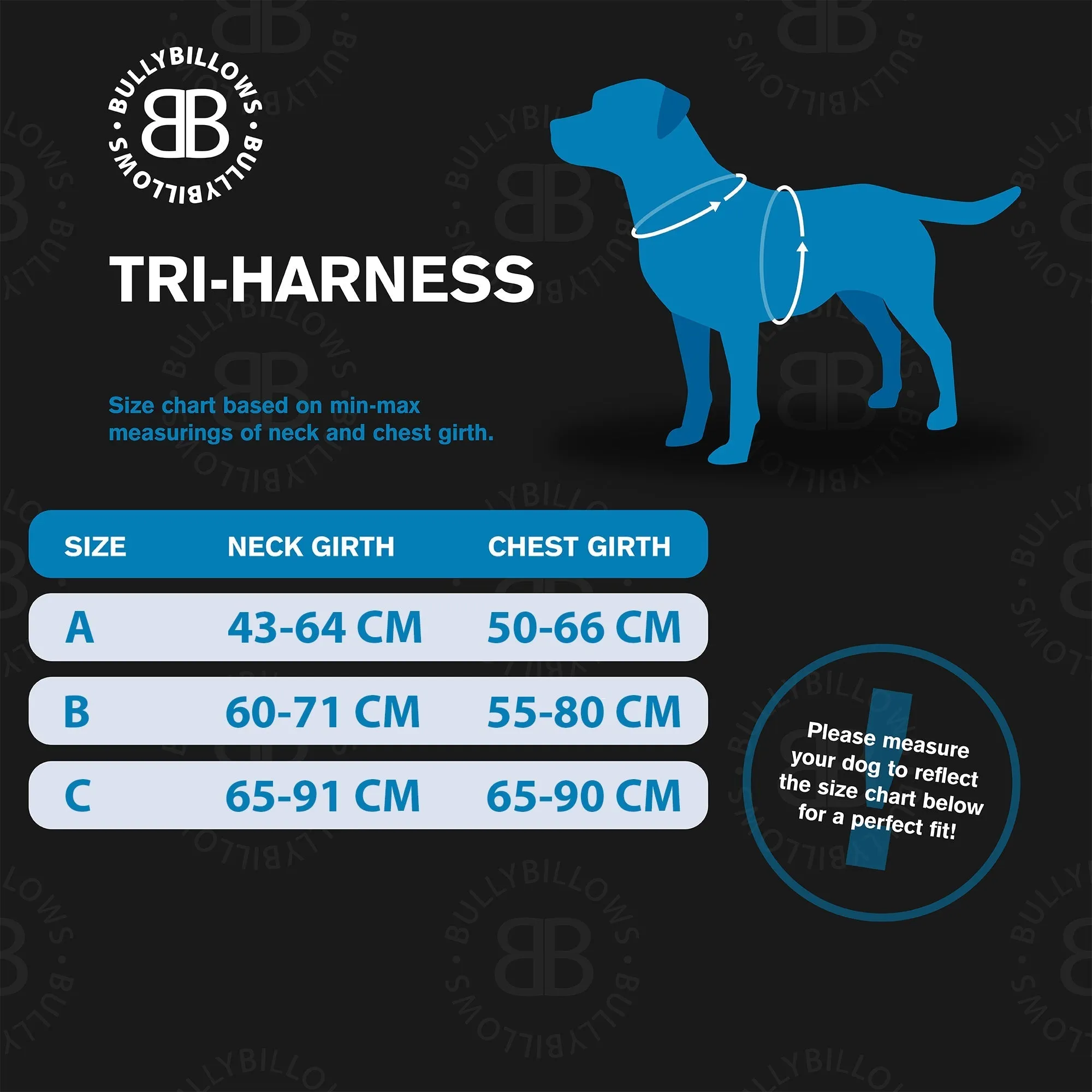 Bully Billows TRI-Harness® | Anti-Pull, Adjustable & Durable - Dog Trainers Choice - Khaki v2.0