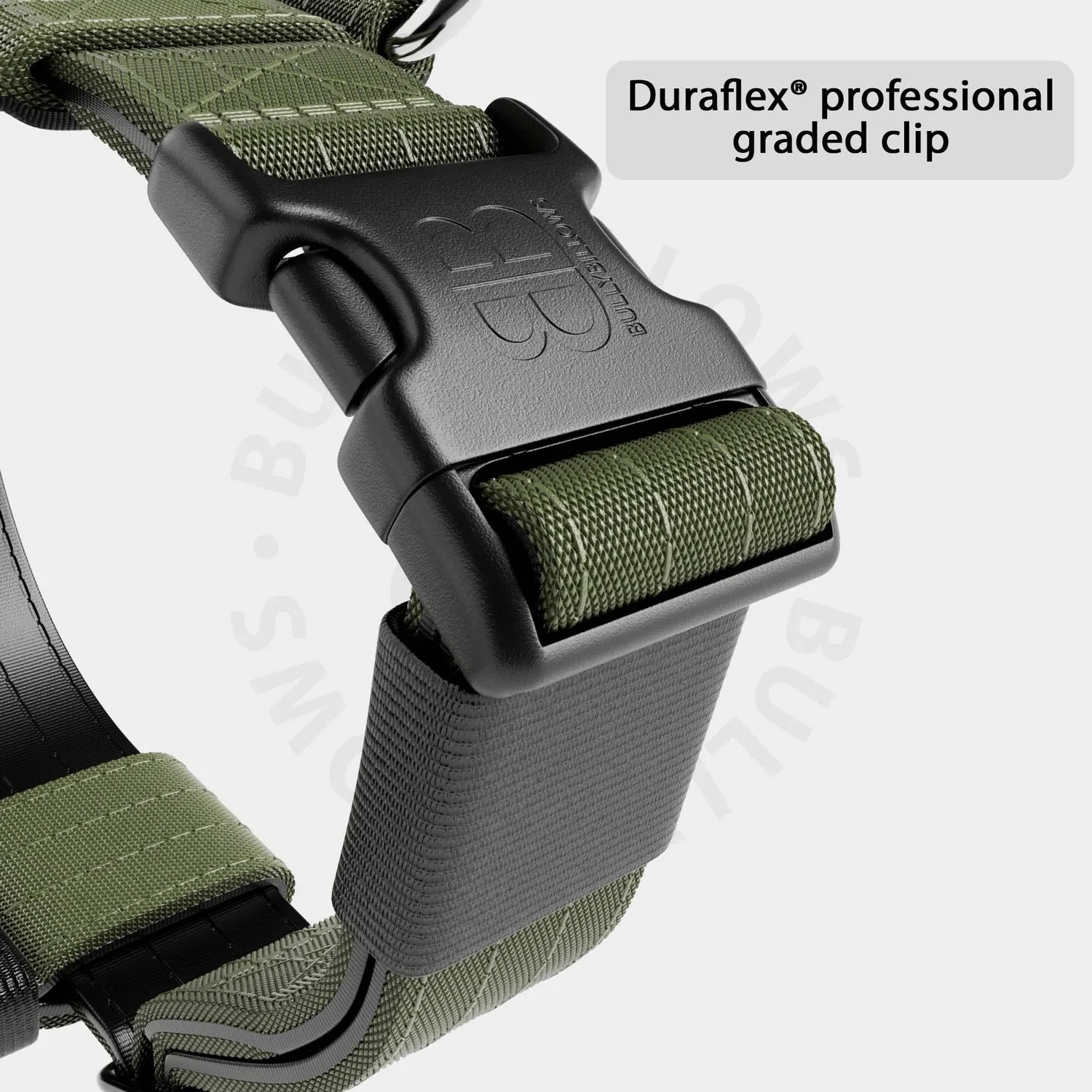 Bully Billows TRI-Harness® | Anti-Pull, Adjustable & Durable - Dog Trainers Choice - Khaki v2.0