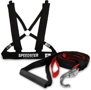 Burst Speed Training Strap with Padded Harness-Trains Athletes for a Faster Take-Off Speed by Releasing Resistance Using A Quick Release Clip