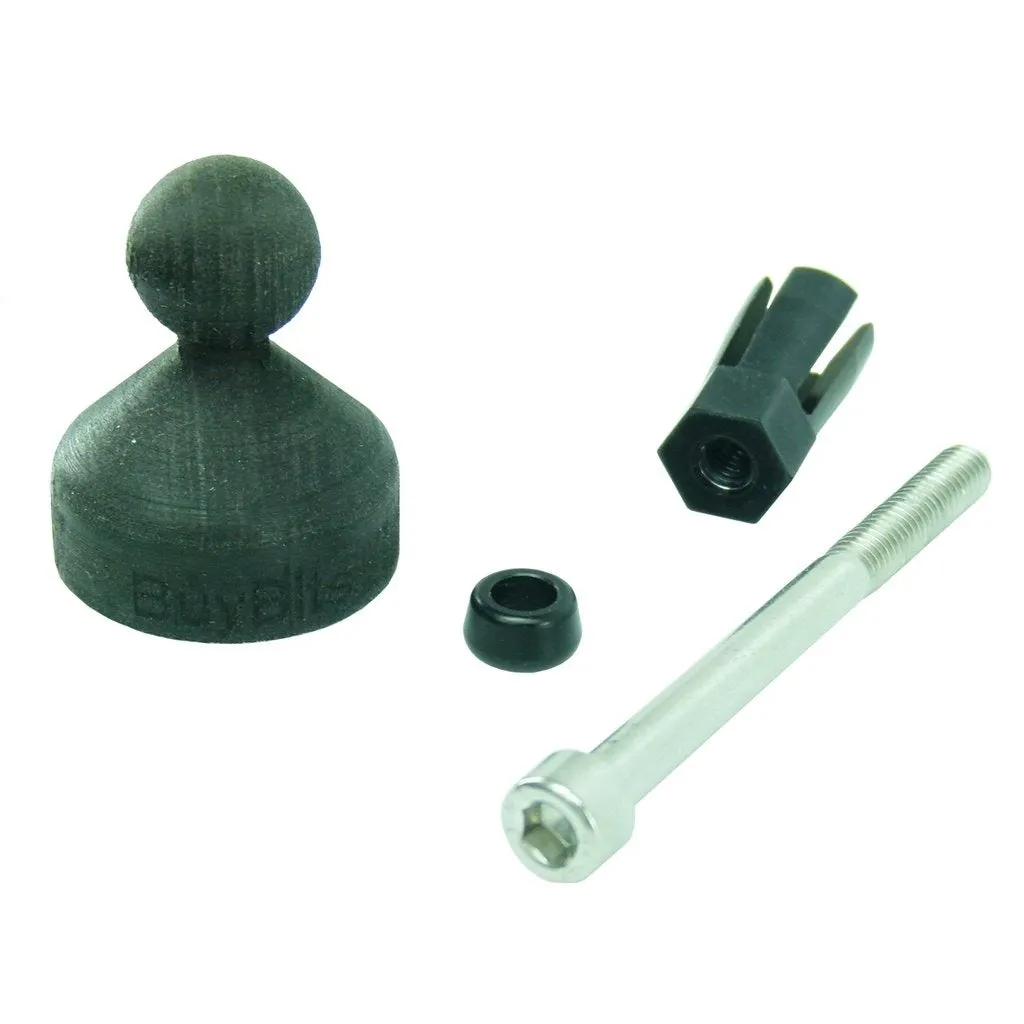 BuyBits 12mm Hexagon GPS Mount for Garmin Alpha Devices fits Honda Blackbird & Kawasaki Motorcycles (sku 50628)