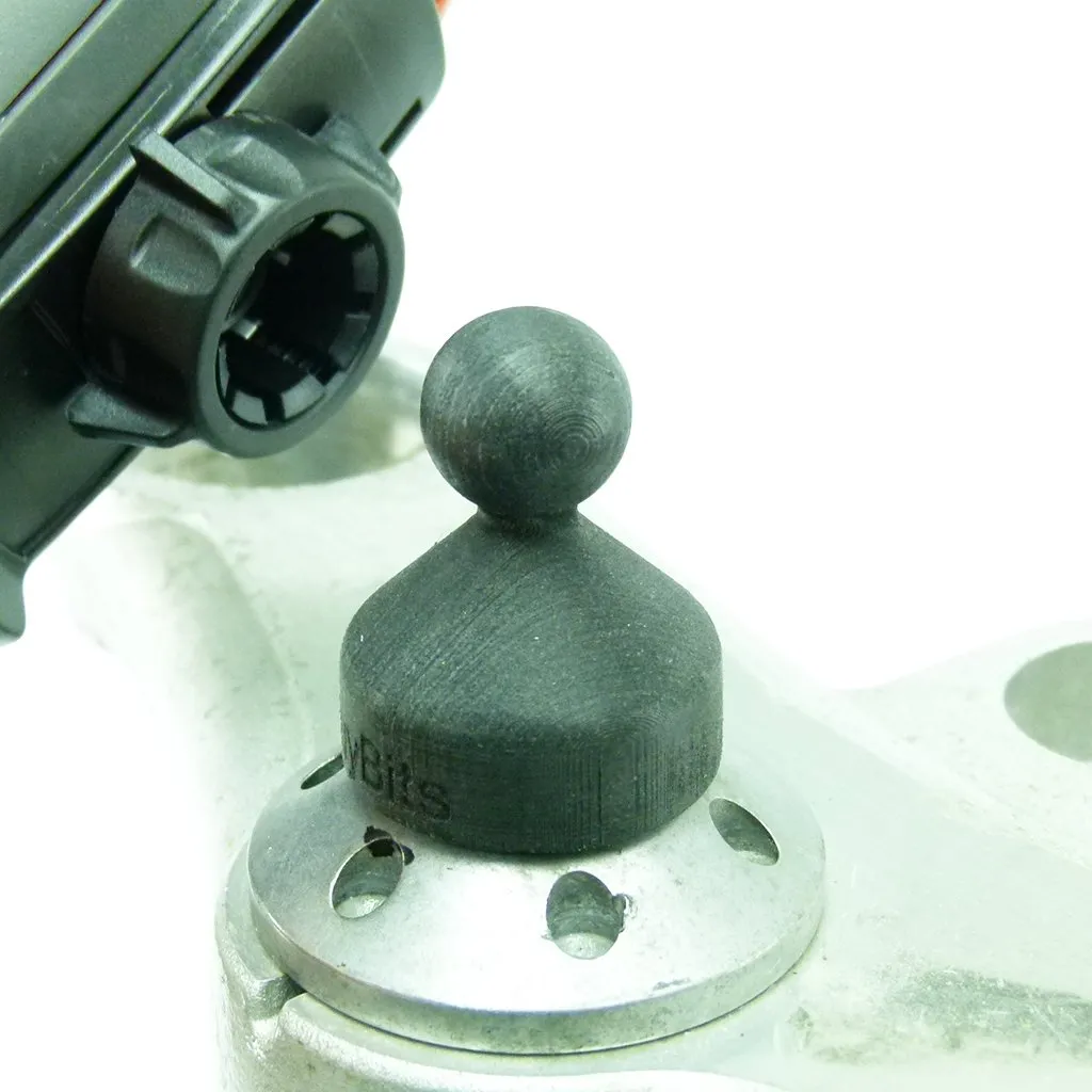 BuyBits 12mm Hexagon GPS Mount for Garmin Dakota 10 - 20 - 30 Devices fits Honda Blackbird & Kawasaki Motorcycles (sku 50631)