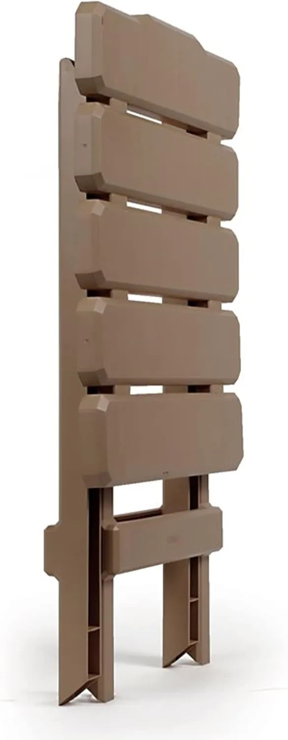 Camco 21045 Small Quick-Folding Adirondack Table, Plastic, Taupe