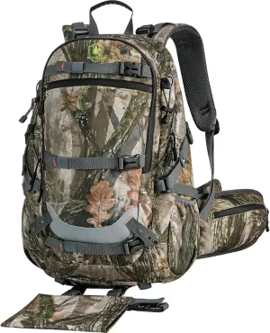 Camo Hunting Backpack for Men, 35L Durable Hunting Pack, 600D Daypack with Rain Cover, Interal Frame Support