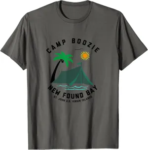 CAMP BOOZIE New Found Bay St John US Virgin Islands T-Shirt