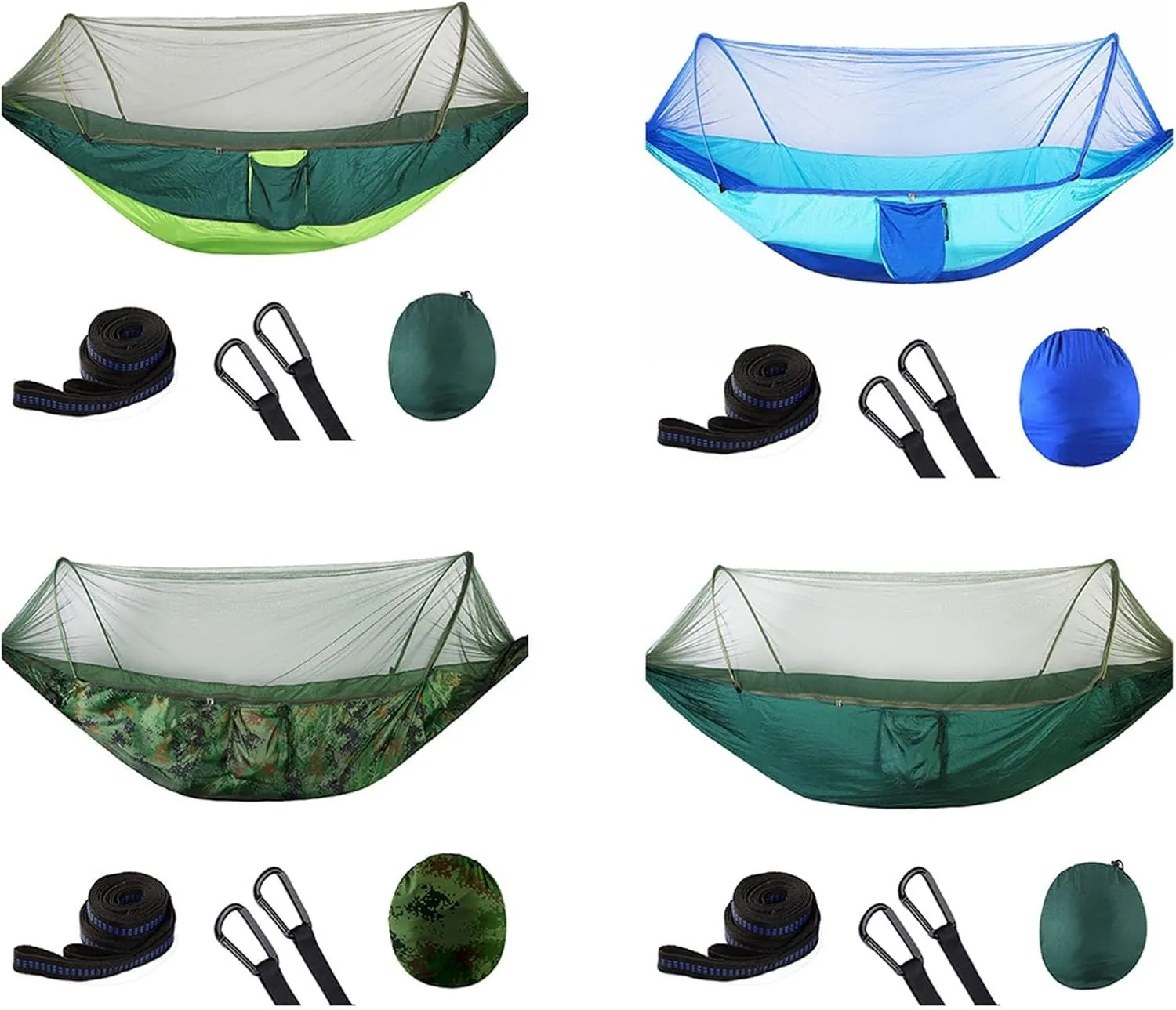 Camp Portable Outdoor Camping Hammock 1-2 Person Go Swing with Mosquito Net Hanging Bed Ultralight Tourist Sleeping Hammock Strong (H S250x120cm)