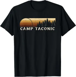 Camp Taconic, MA Vintage Evergreen Sunset Eighties Retro T-Shirt