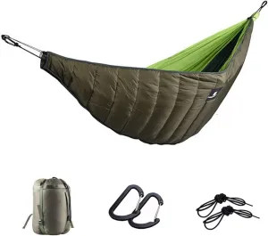 Camp Ultralight Outdoor Camping Hammock Underquilt Full Length Winter Warm Under Quilt Blanket Cotton Hammock 0 Degree F Camping Strong, Jgreen