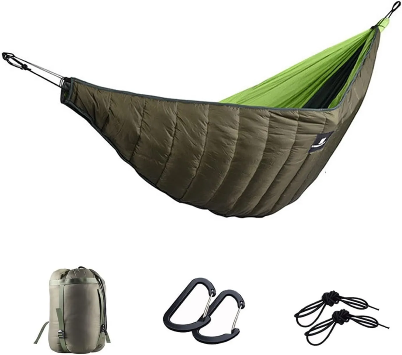 Camp Ultralight Outdoor Camping Hammock Underquilt Full Length Winter Warm Under Quilt Blanket Cotton Hammock 0 Degree F Camping Strong, Jgreen