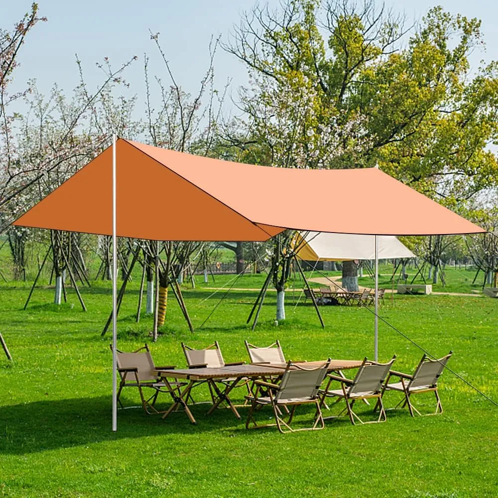 Camping Awning Canopy ion Rain Tarp Sunshade Shelter Picnic Blanket for Camping Hiking Backpacking Picnic Fishing