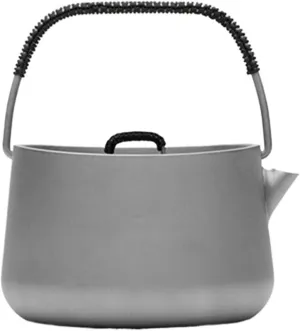 Camping Kettle Camping Kettle, Outdoor Fast Heating Tea Pot,Portable Ultralight Titanium Camping Kettle for Backpacking,Hiking,Camping and Picnic Camping Kettle Camp Tea offee Pot (Size : 0.6L)