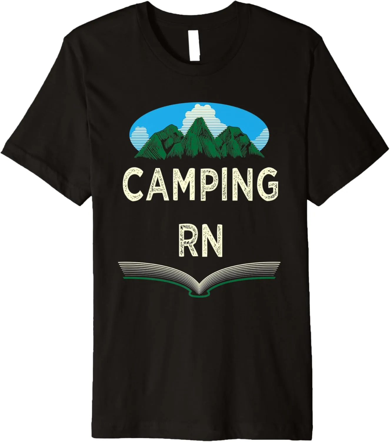 Camping RN Camper Forest Camp Jungle Vacation Wildlife Premium T-Shirt