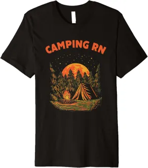 Camping RN Camper Forest Camp Jungle Vacation Wildlife Premium T-Shirt