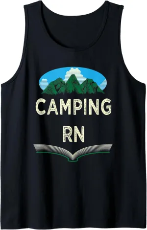 Camping RN Camper Forest Camp Jungle Vacation Wildlife Tank Top