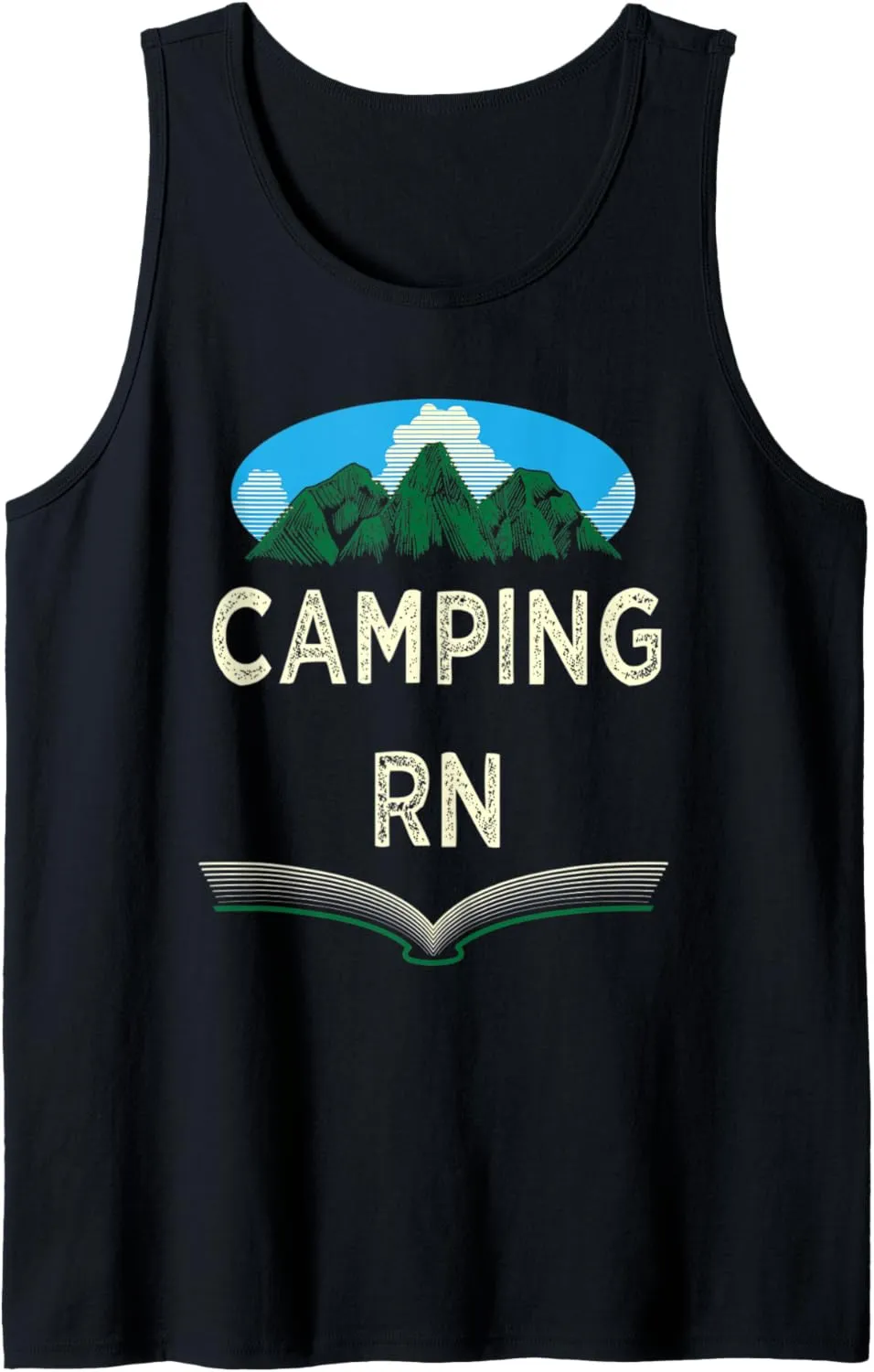 Camping RN Camper Forest Camp Jungle Vacation Wildlife Tank Top