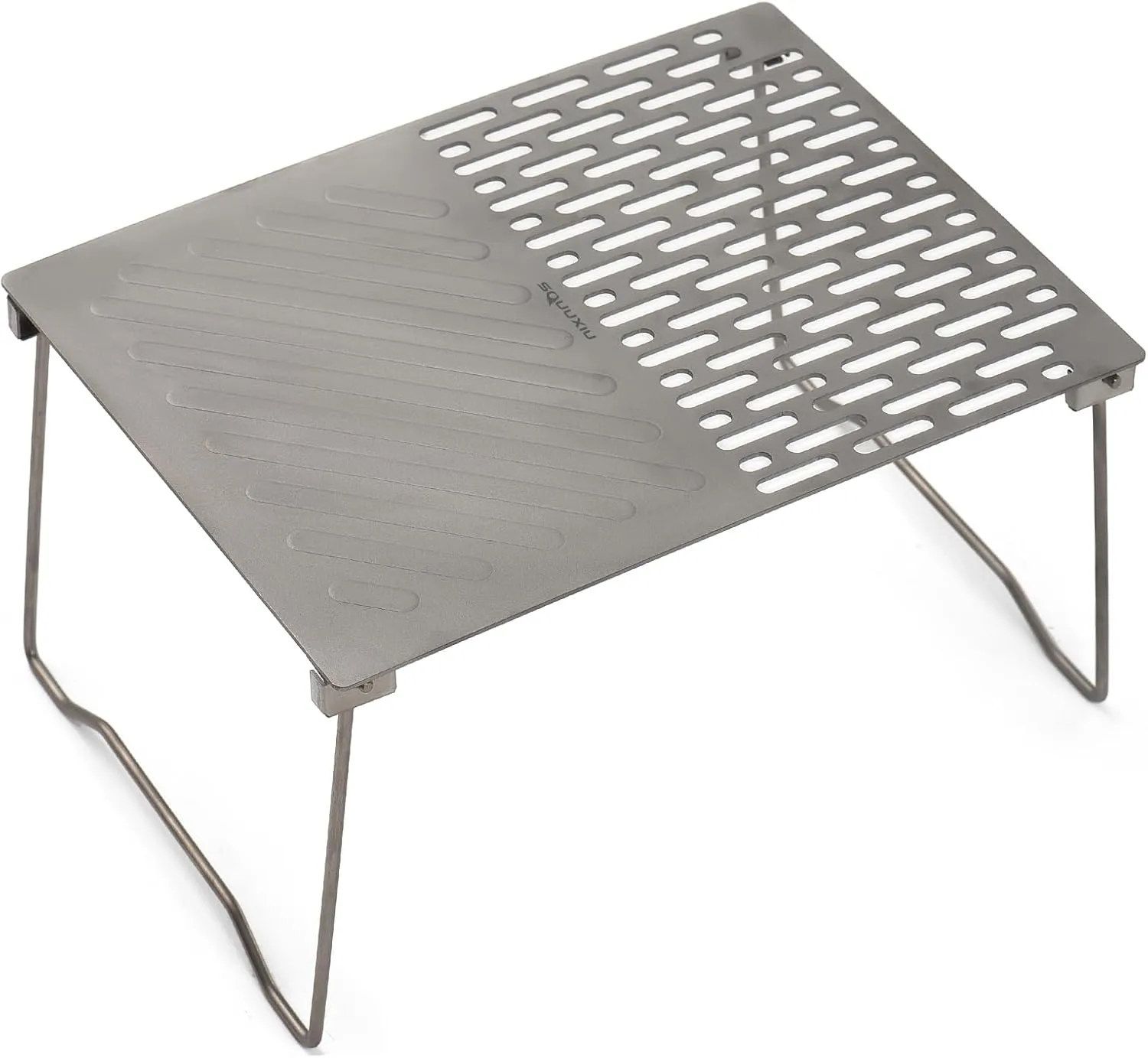 Camping table Folding Campfire Grill Portable Ti BBQ Grill Outdoor Hiking Camping Grill with Legs Lightweight Camp Tables Portable Foldable (2)