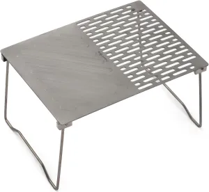 Camping table Folding Campfire Grill Portable Ti BBQ Grill Outdoor Hiking Camping Grill with Legs Lightweight Camp Tables Portable Foldable (2)