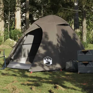 Camping Tent Dome 2-Person Brown Waterproof2,5KG