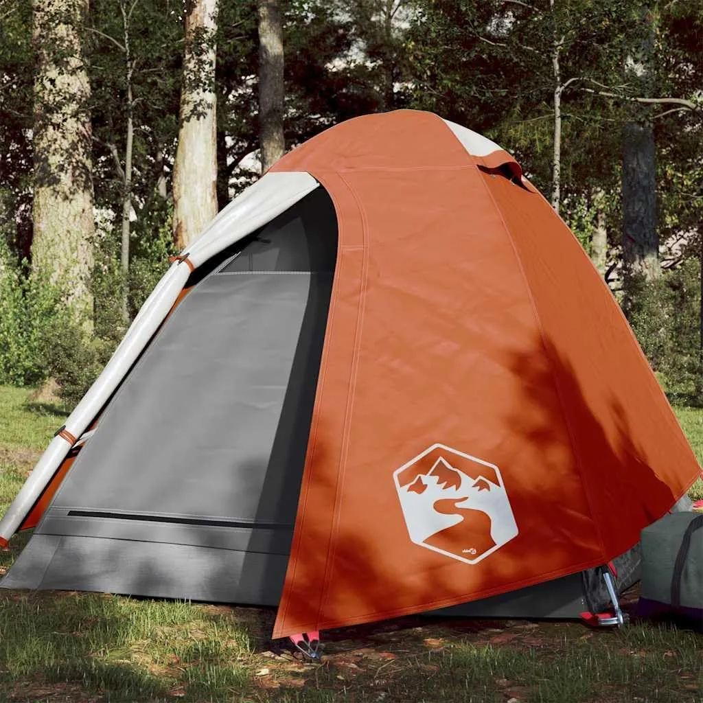 Camping Tent Dome 2-Person Orange Waterproof2,5KG