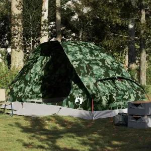 Camping Tent Dome 4-Person Camouflage Waterproof5,05KG