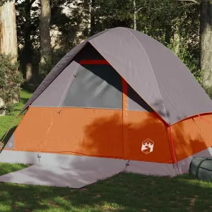 Camping Tent Dome 4-Person Orange Waterproof4,45KG