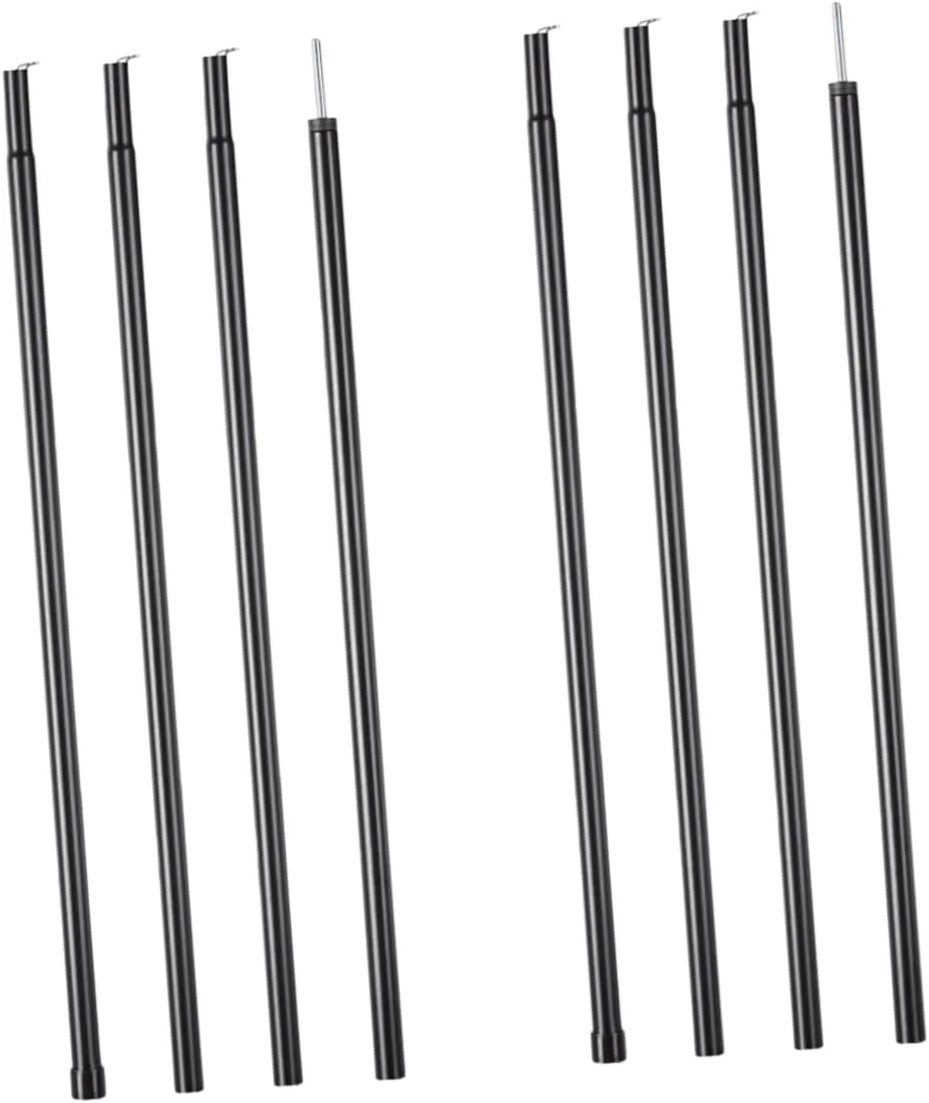 Camping Tent Pole Kit 2 Pieces of 2m Long Tent Rods Support Frame for Tarp Poles Replacement and Outdoor Activities