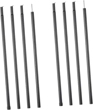 Camping Tent Pole Kit 2 Pieces of 2m Long Tent Rods Support Frame for Tarp Poles Replacement and Outdoor Activities