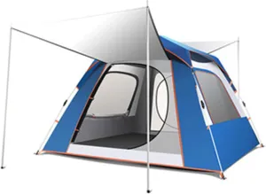 Camping Tents Shelter Portable with Carry Bag Waterproof Hold 5-6 Persons Instant Setup Pop Up Tent with Top Rainfly UV Protection for Camping Hiking Mountaineering