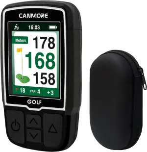 CANMORE HG200 Golf GPS Handheld & Case - Full-Color Display with 41,000  Essential Golf Course Data and Score Sheet - Water Resistant, Black