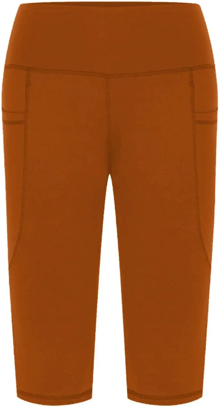 Capris Pants for Women High Waist | Tummy Control Straight Leg Yoga Pants with Pockets Workout Yoga Shorts