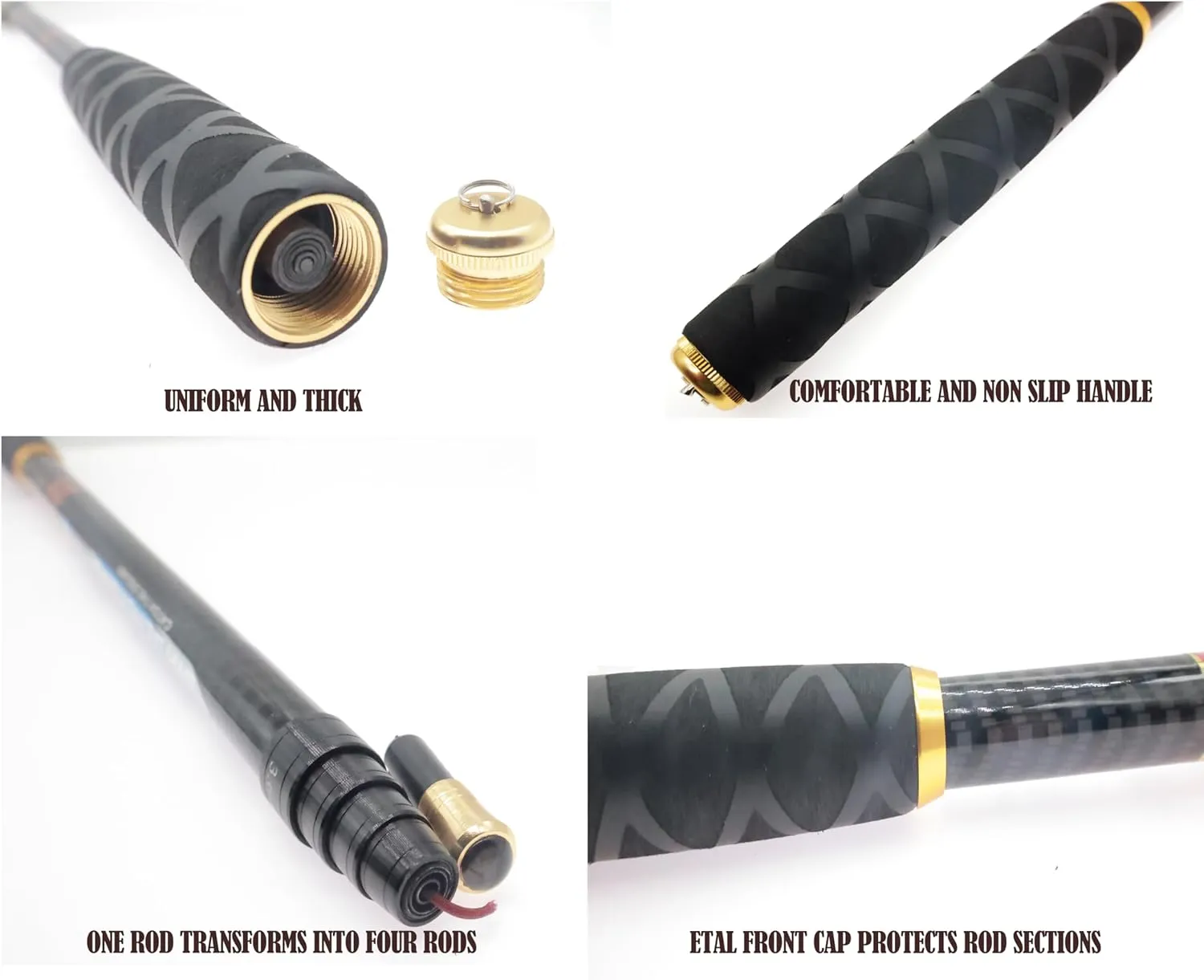 Carbon Fiber Tenkara Rod Fishing Rod 1:9 Action-Lightweight Collapsible Bass Crappie Floating Telescopic Rod 20.7FT with Zoom Rod Ultralight Small Hand Rod