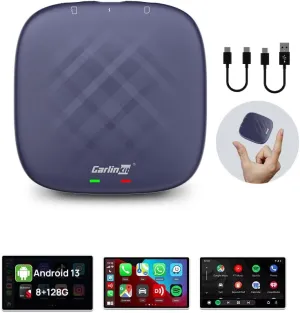 Carlinkit CarPlay Android 13.0 AI Box Adapter, 3-in-1 CarPlay AI Box Max(Plus), Plug & Play, Easy Setup, Built-in Google Play/Netflix/YouTube/TF Card, for Cars with OEM Wired CarPlay&Touchscreen