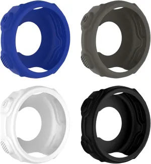 Case for Forerunner 235, 4 Pack Soft Silicone Protective Cover Shock Proof Case Accessories for Forerunner 235 735XT (Blue/White/Grey/Black)