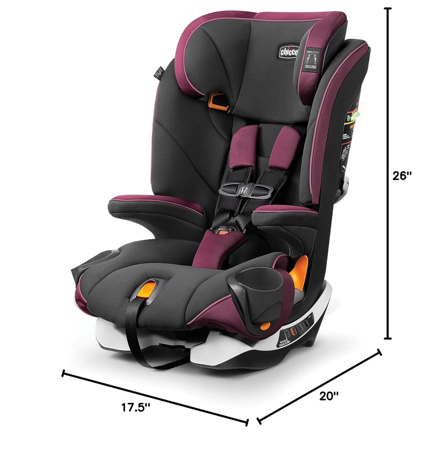 Chicco MyFit Harness   Booster Car Seat, Gardenia