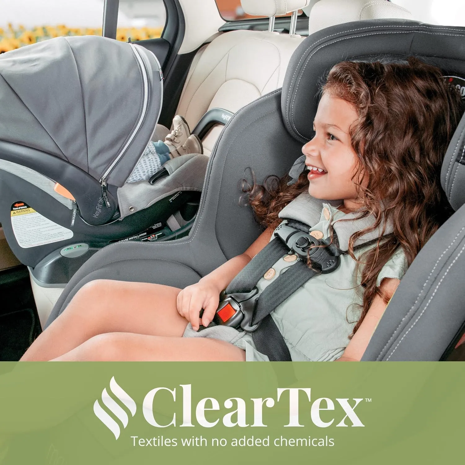 Chicco NextFit Max ClearTex Convertible Car Seat, Rear-Facing Seat for Infants 4-50 lbs., Forward-Facing Toddler Car Seat 22-65 lbs., Baby Travel Gear | Shadow/Black