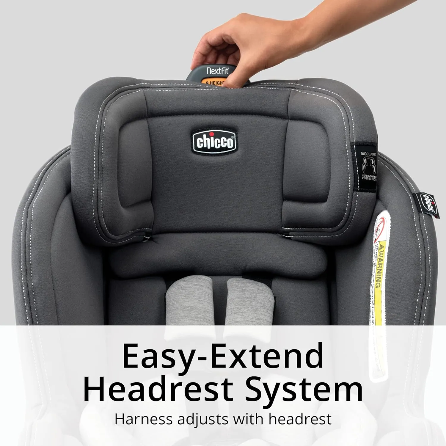 Chicco NextFit Max ClearTex Convertible Car Seat, Rear-Facing Seat for Infants 4-50 lbs., Forward-Facing Toddler Car Seat 22-65 lbs., Baby Travel Gear | Shadow/Black