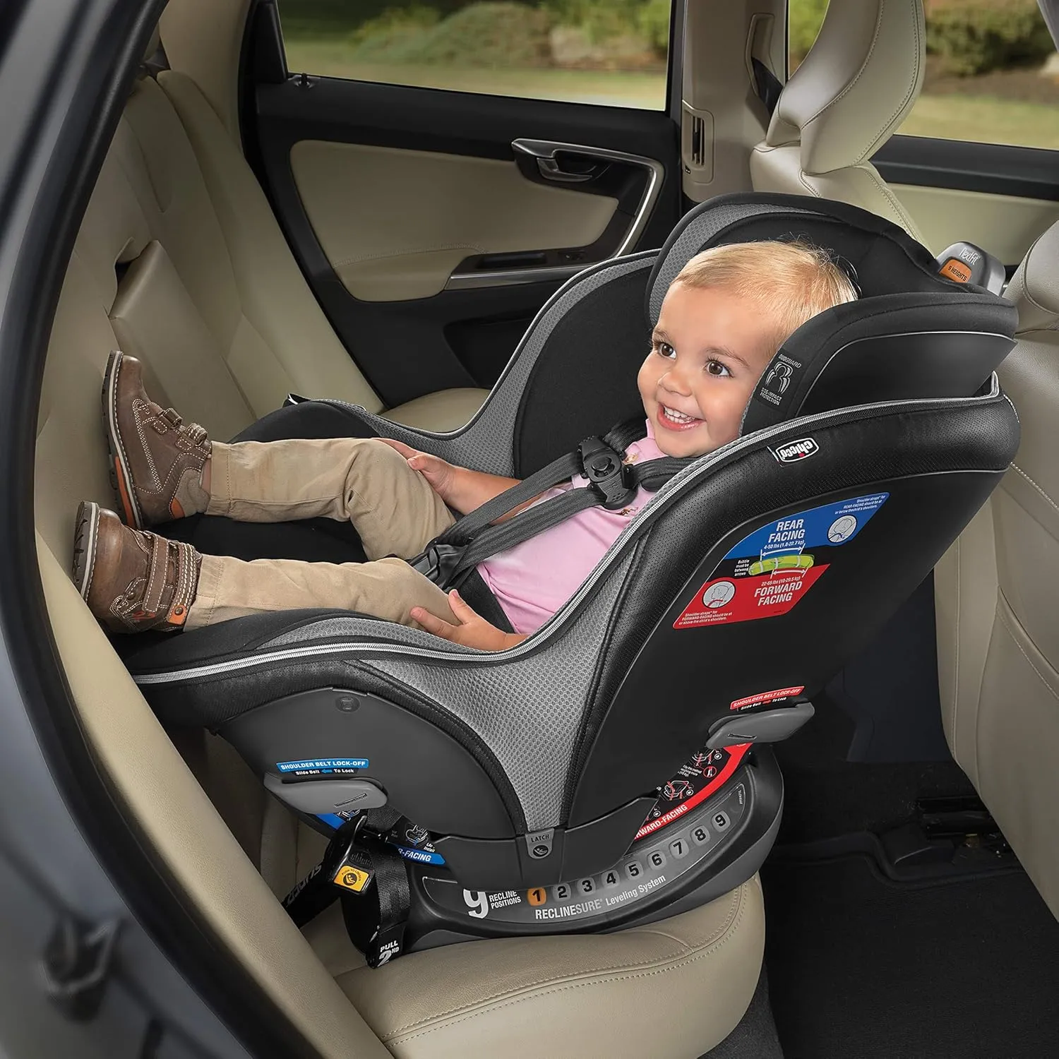 Chicco NextFit Max Zip Air | Convertible Car Seat| Rear-Facing Seat for Infants 12-40 lbs. | Forward-Facing Toddler Car Seat 25-65 lbs. | Baby Travel Gear