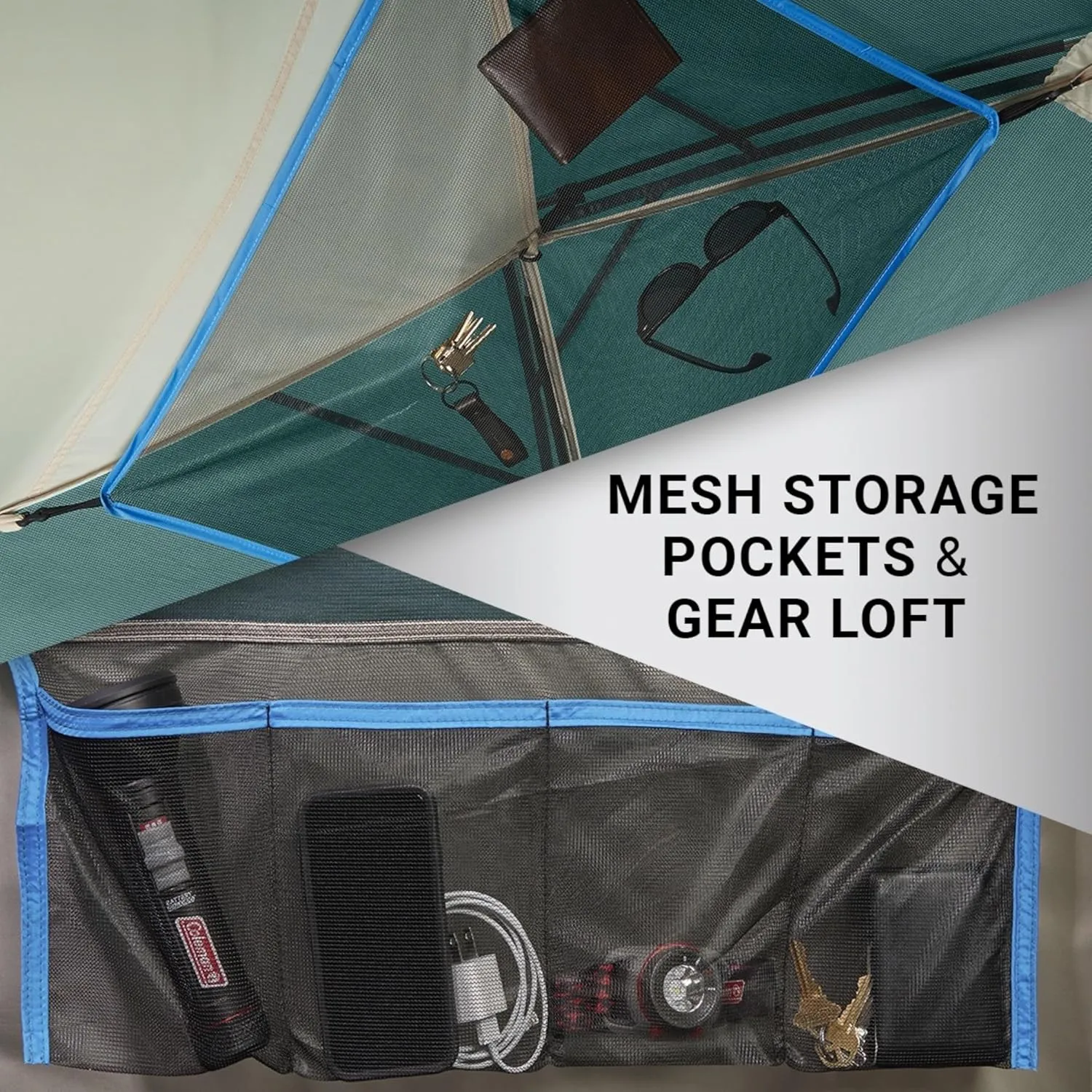 Coleman Skydome Series Camping Tent Weatherproof Tent Includes Pre-Attached Poles Rainfly Carry Bag and Unique Pattern Sets up in 5 Minutes