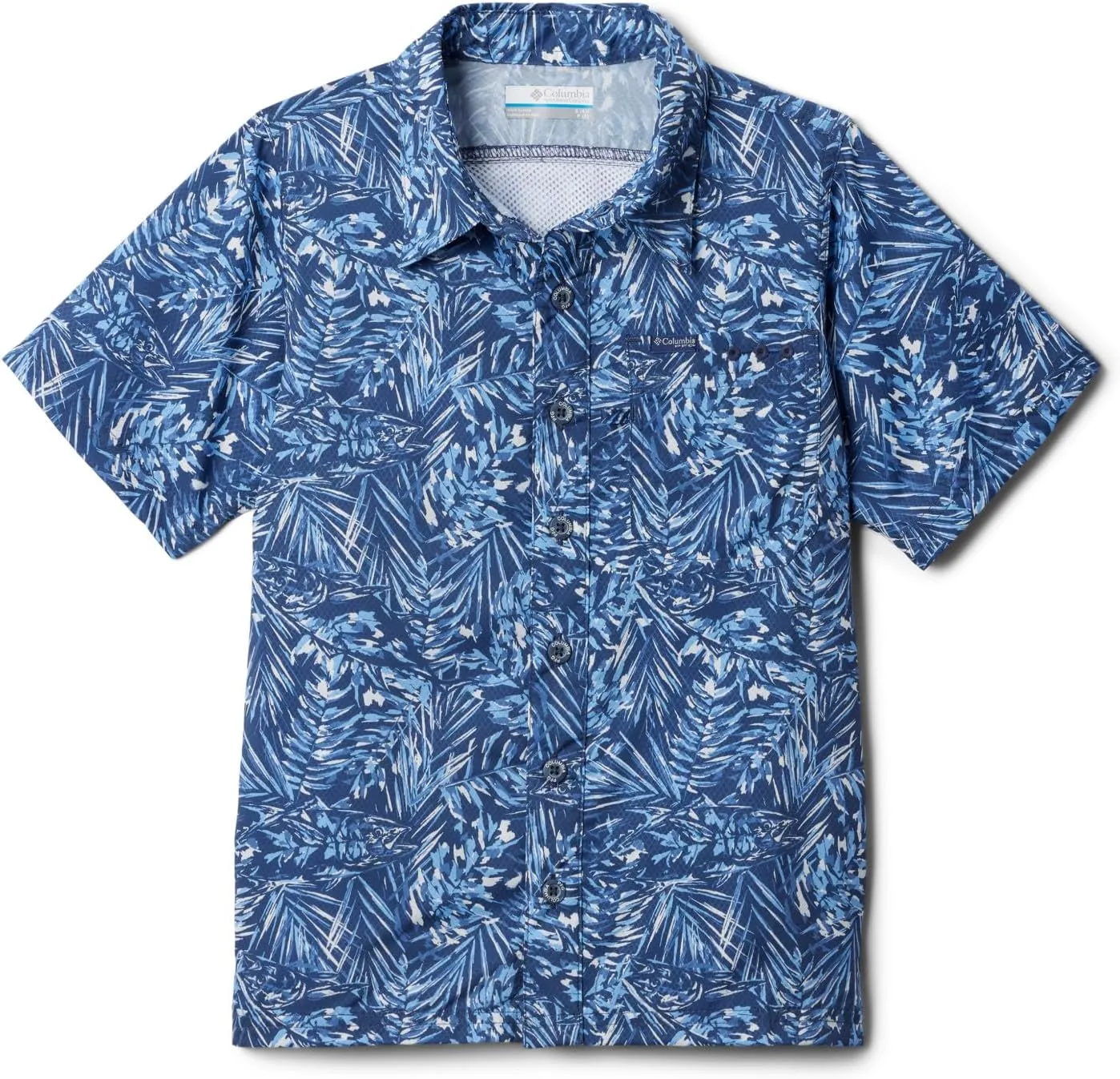 Columbia Boys' Super Slack Tide Short Sleeve Camp Shir