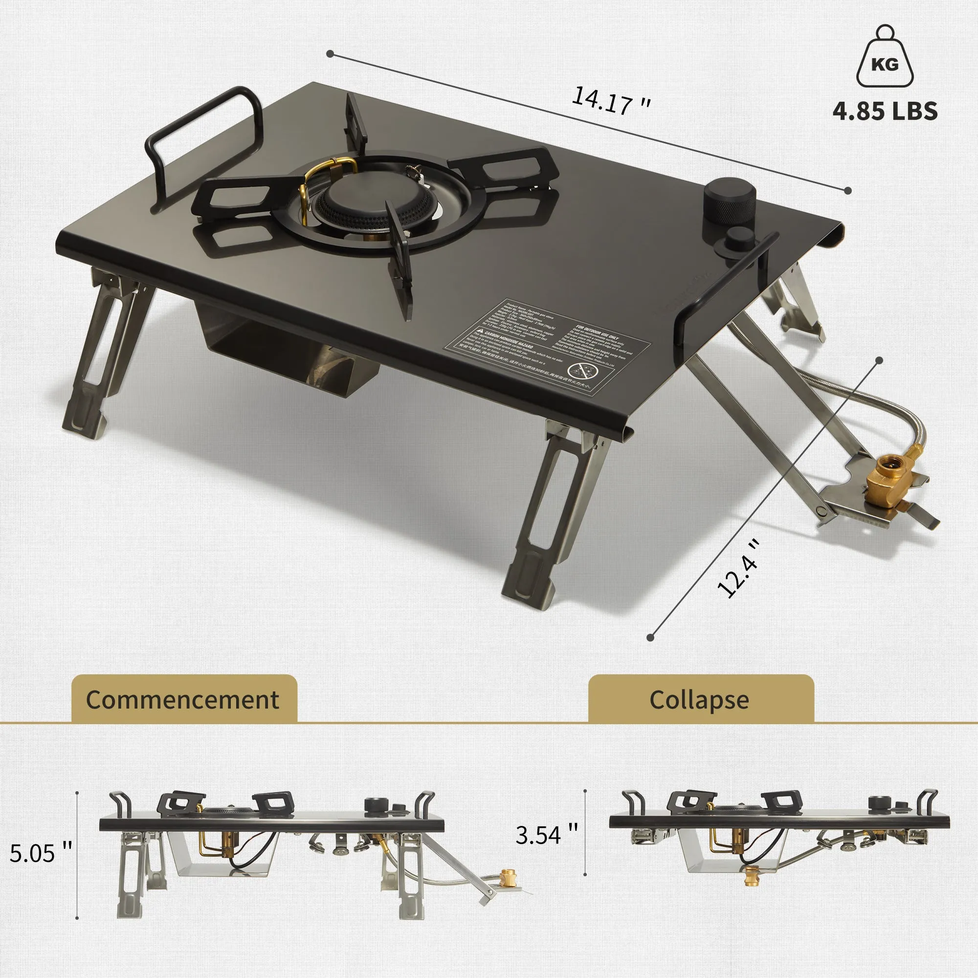 Compatiable) Gas Future-proof (IGT Furnace Single Tabletop Folding Discounted delivery Head G01 Naturehike