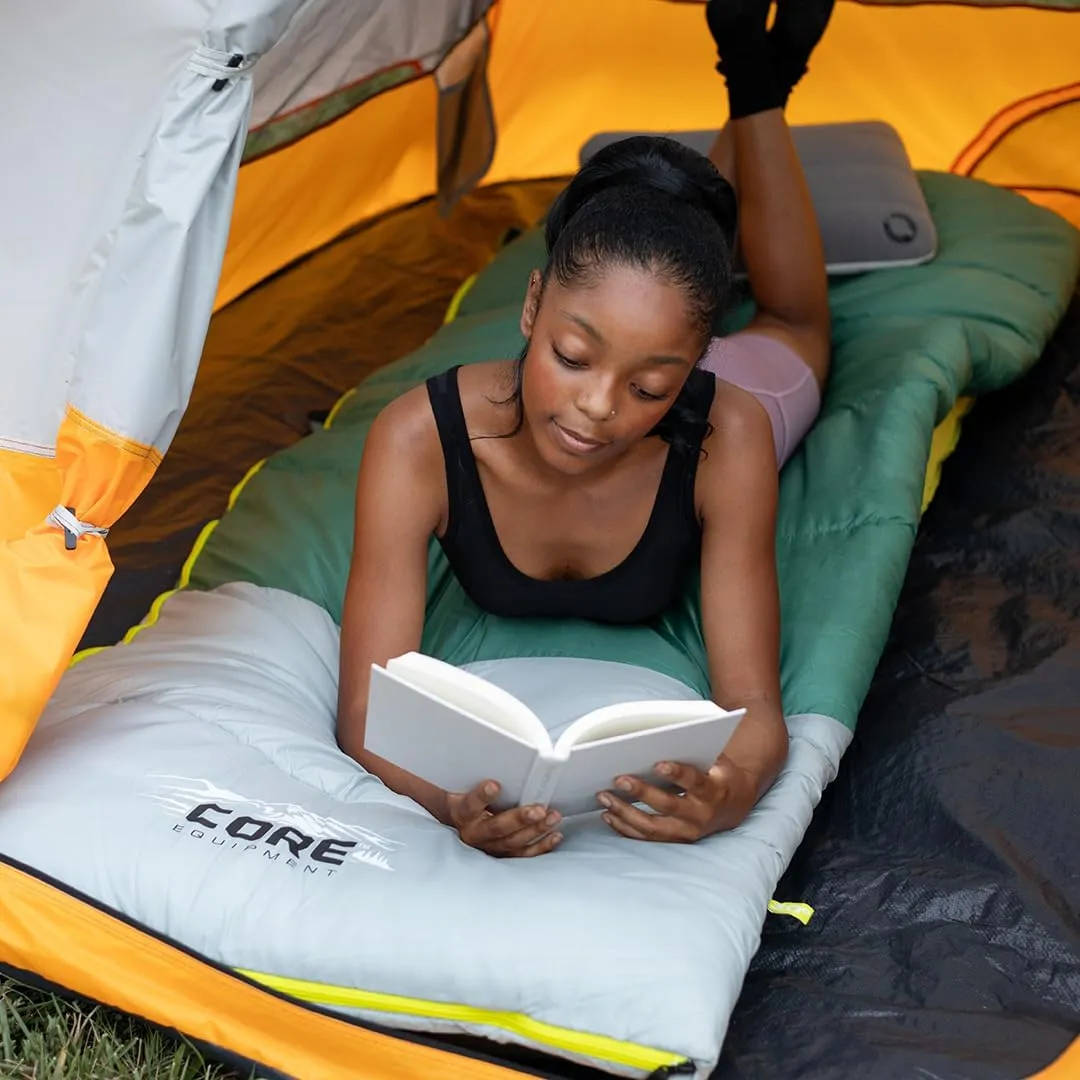 CORE Tent for Family Camping, Hiking and Backpacking | 3 Person / 4 Person / 6 Person / 9 Person Person Dome Camp Tents with Included Tent Gear Loft for Outdoor Accessories