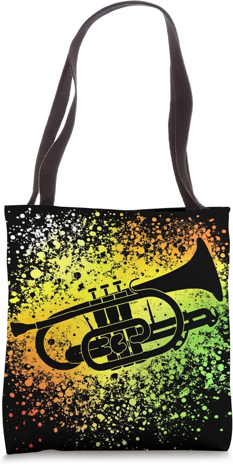 Cornet Player in Brass Band or Marching Band A Cool Cornet Tote Bag