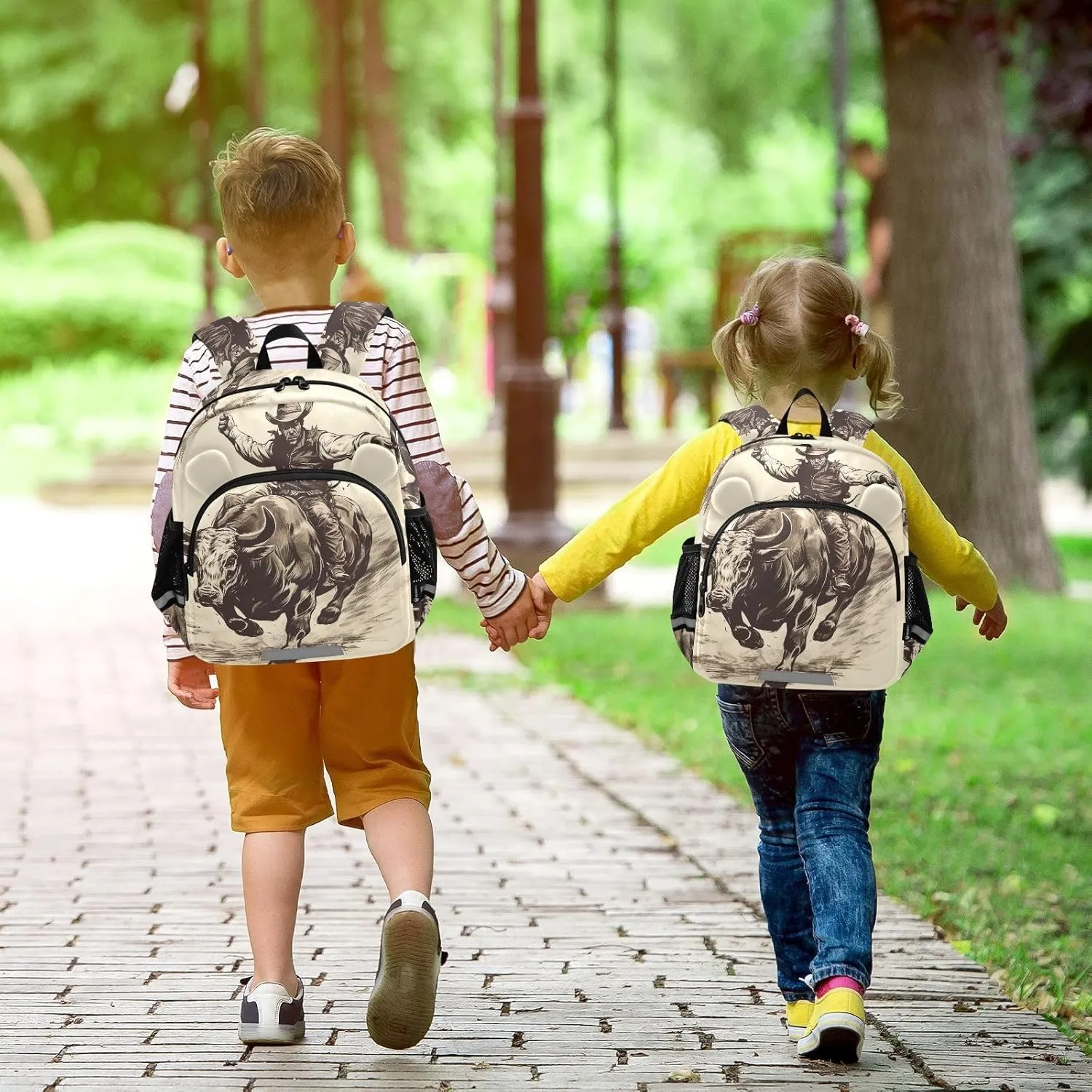 Cowboys Toddler Harness Backpack for Boys Girls 3-6 Years Kids Backpack with Anti Lost Safety Leash Baby Protection Backpack for Walking Travel Preschool
