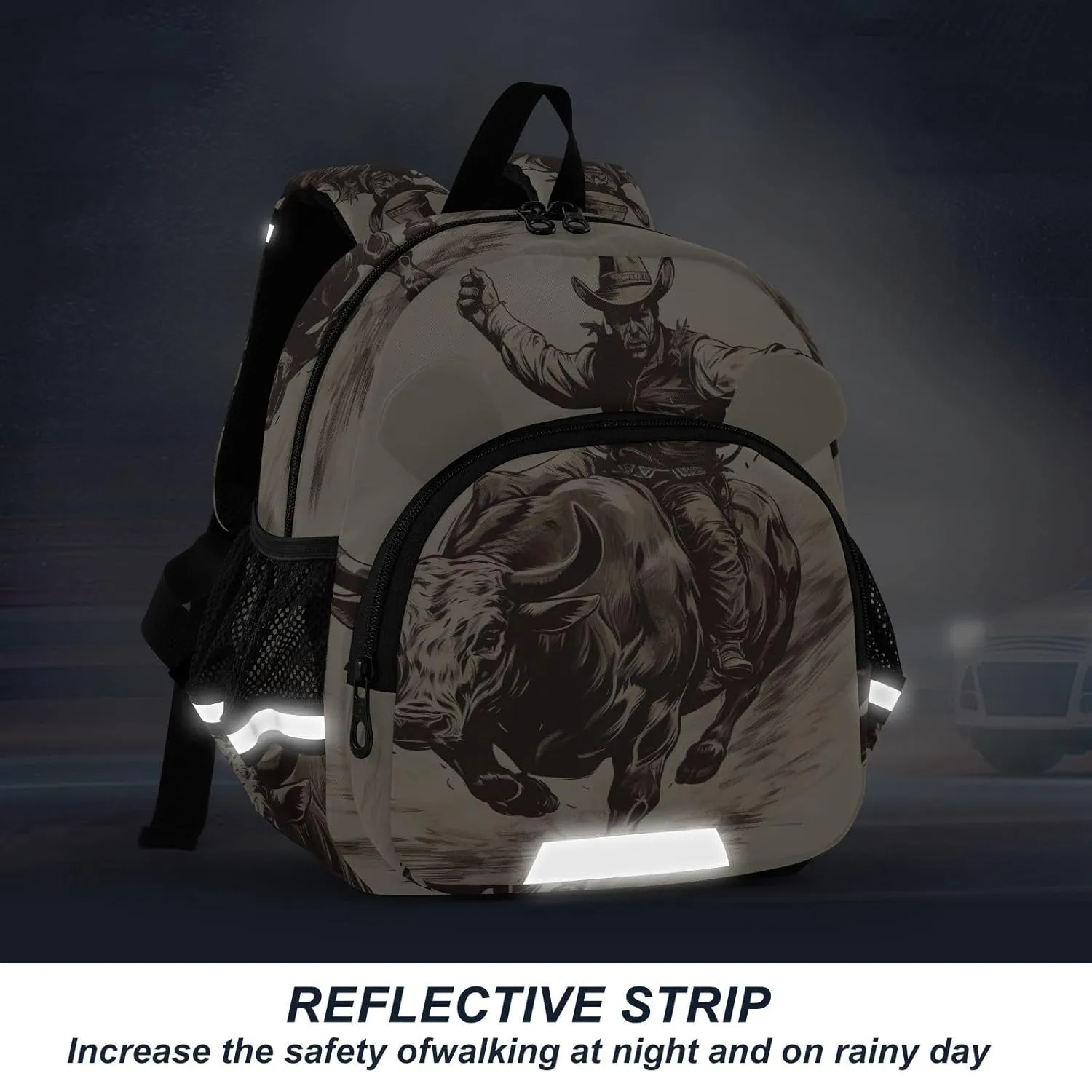 Cowboys Toddler Harness Backpack for Boys Girls 3-6 Years Kids Backpack with Anti Lost Safety Leash Baby Protection Backpack for Walking Travel Preschool