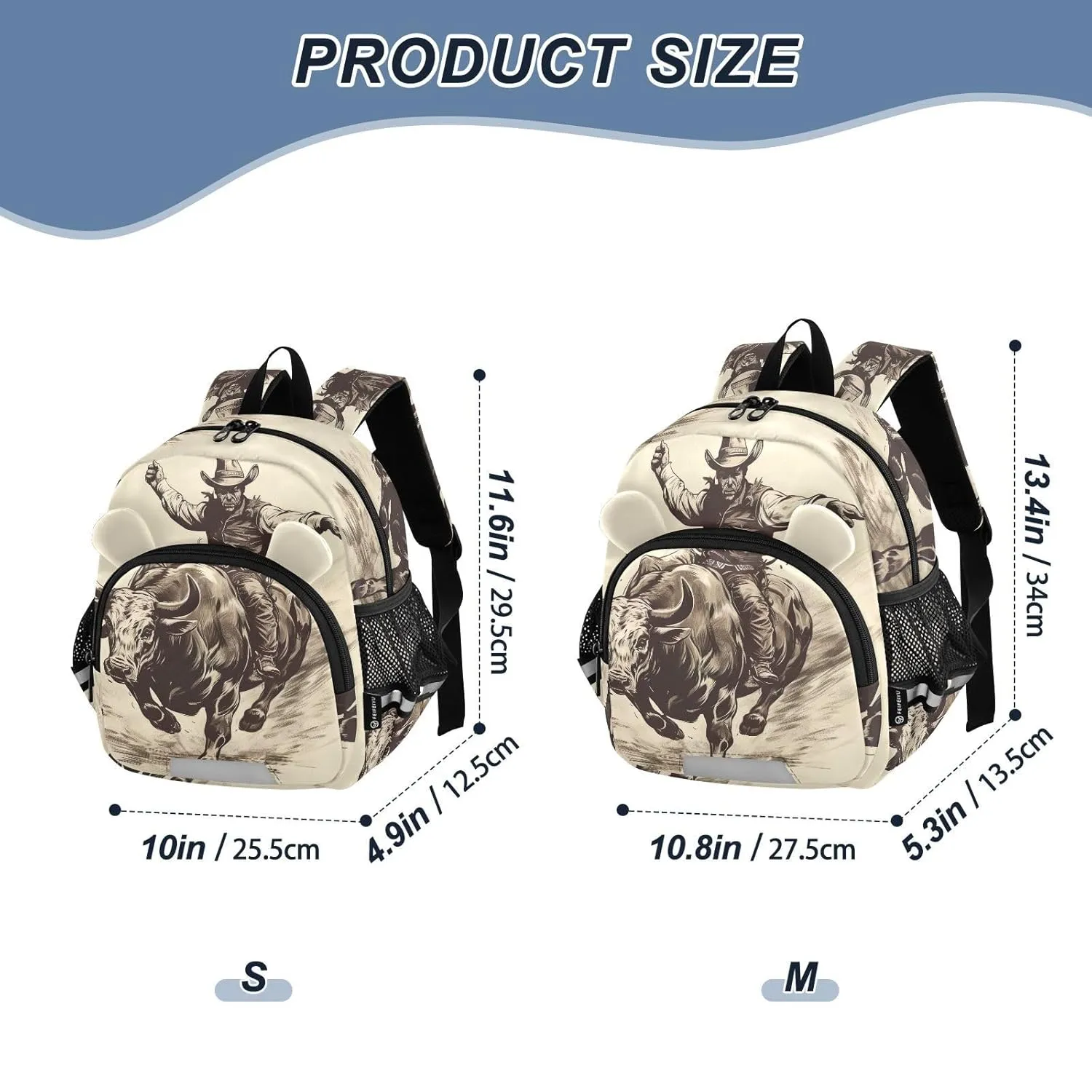 Cowboys Toddler Harness Backpack for Boys Girls 3-6 Years Kids Backpack with Anti Lost Safety Leash Baby Protection Backpack for Walking Travel Preschool