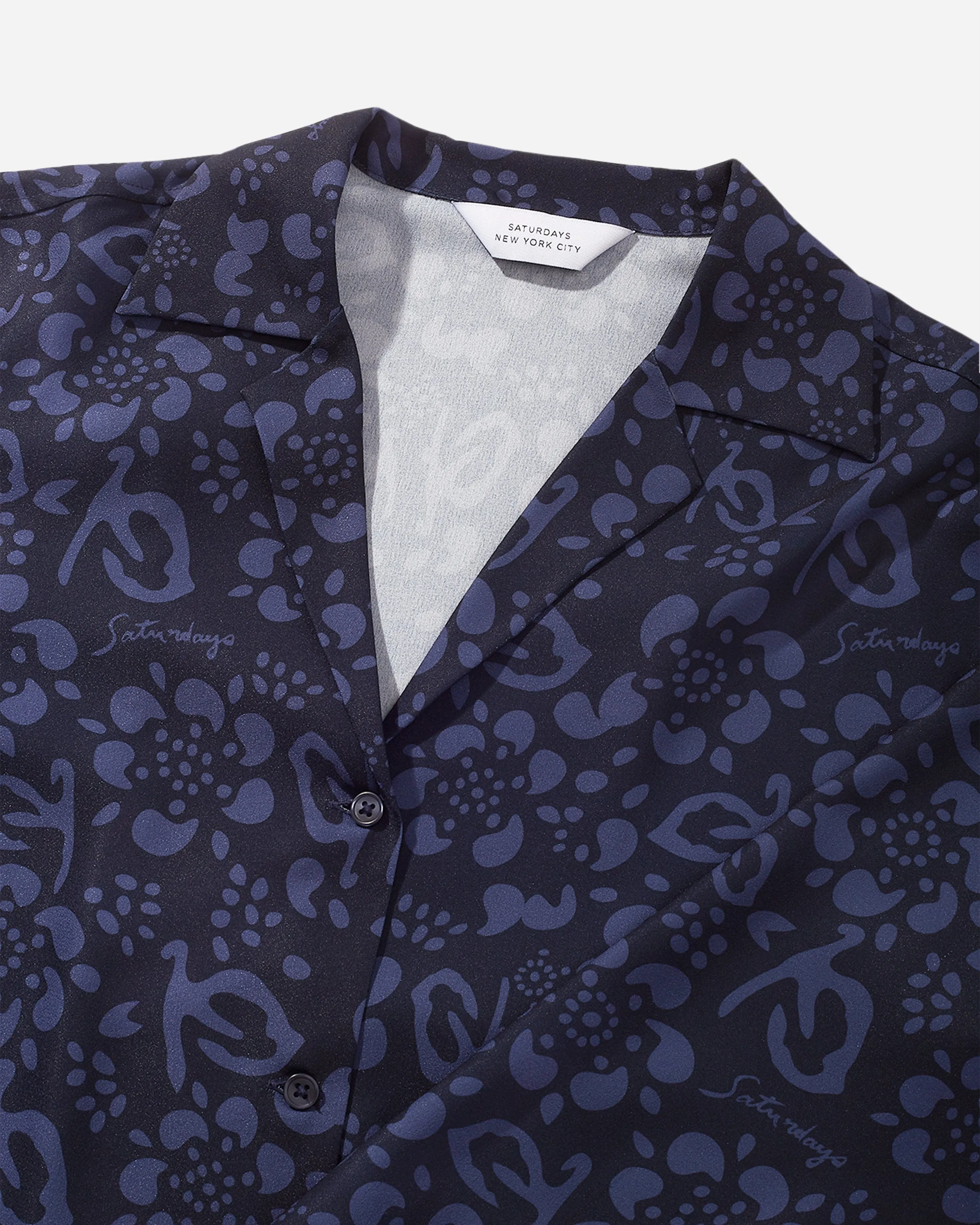 Crys Printed Sheer Long Sleeve Shirt