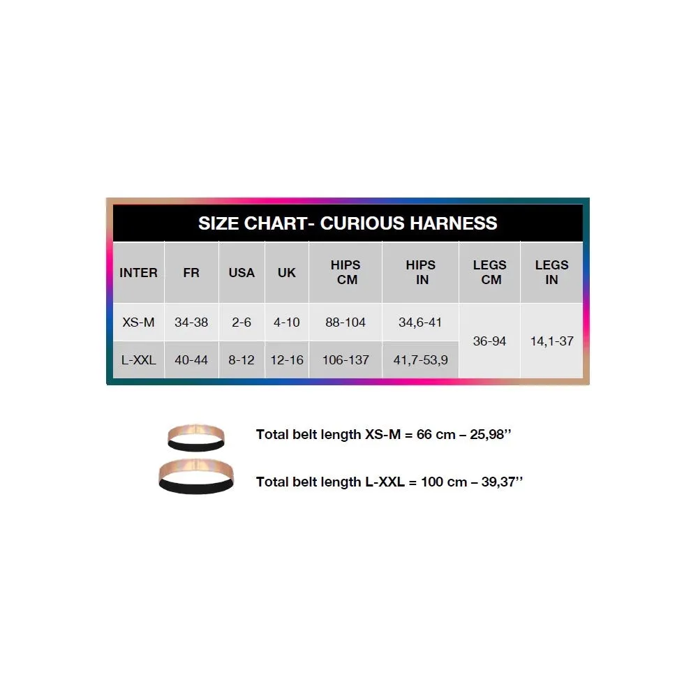 Curious Leatherette Harness - Metallic Rose Gold