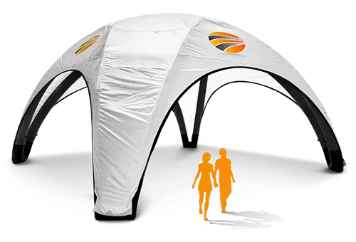 Custom Inflatable Canopy Tent or Air Dome | Fills in 5 Minutes