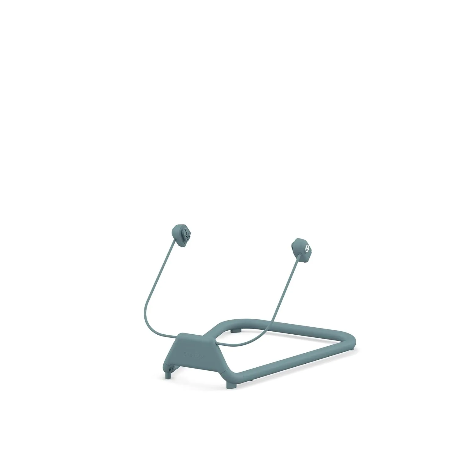 Cybex Lemo Self-Bouncing Baby Bouncer for Playing and Relaxing with Adjustable Harness and Breathable Mesh Backrest, Comfort Inlay with Head Hugger, and Stand, Stone Blue